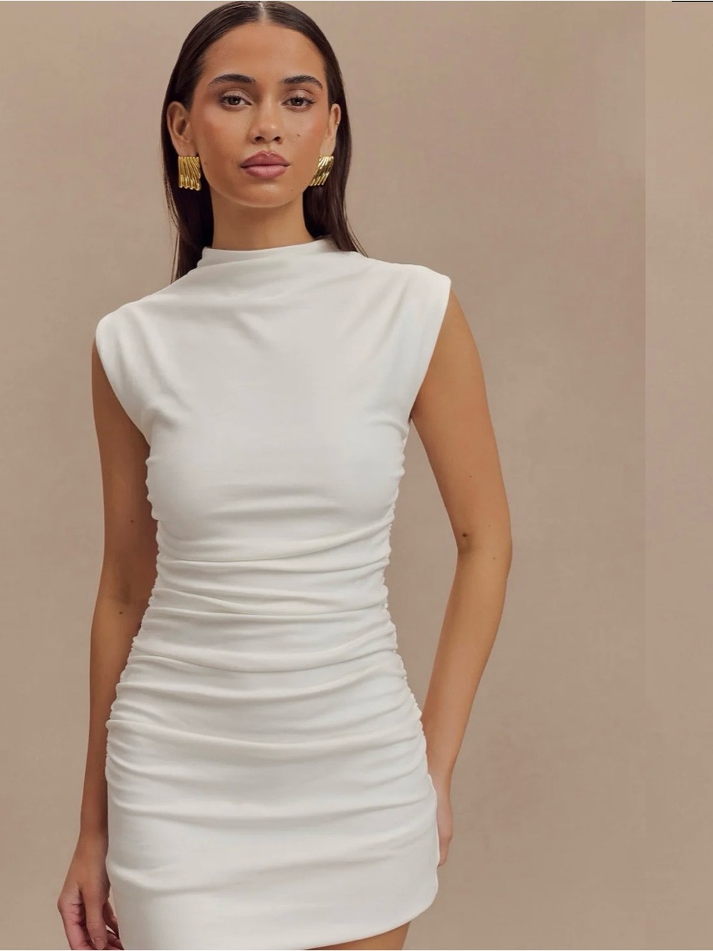 Meshki Elliott Mini Dress in White